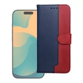   Flip tok Motorola G57 POWER Split Book készülékhez sötétkék és piros