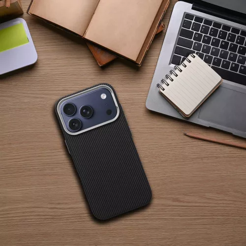 iPhone 17 K-Look tok, MagSafe-fel kompatibilis, fekete v2