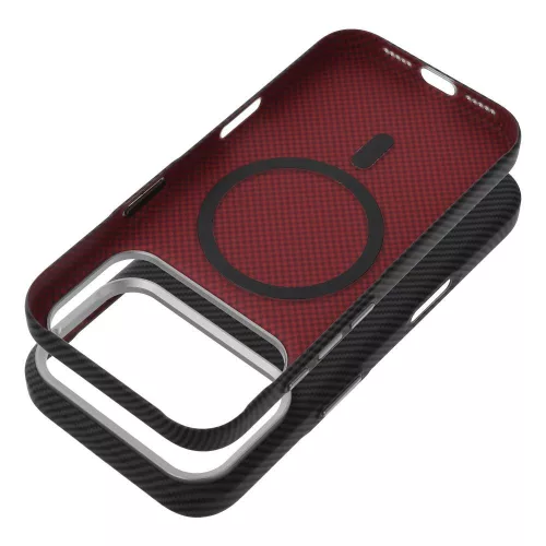 iPhone 17 Pro Max / 18 Pro Max tok (alacsony kameraszél) K-Look MagSafe-kompatibilis, fekete v2