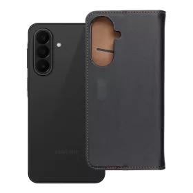   Flip tok Samsung A27 Smart Pro Book telefonhoz, fekete bőrből