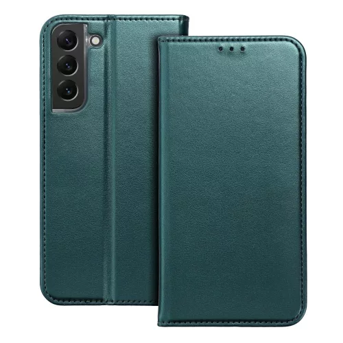 Samsung A27 Smart Magneto sötétzöld flip tok
