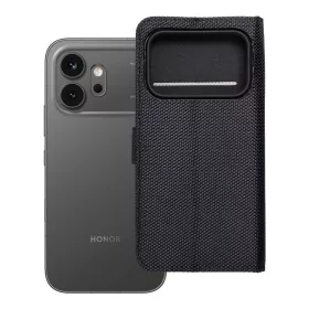 Honor 600 4Card RFID lopásgátló tech szövet tok, fekete