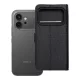 Honor 600 4Card RFID lopásgátló tech szövet tok, fekete