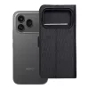 Honor 600 PRO 4Card RFID lopásgátló tech szövet tok, fekete