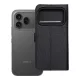 Honor 600 PRO 4Card RFID lopásgátló tech szövet tok, fekete