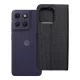 Flip tok Motorola G17 4Card RFID lopásgátló tech szövetből, fekete