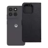 Flip tok Motorola G37 4Card RFID lopásgátló tech szövetből, fekete