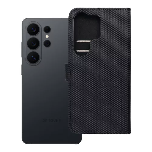 Flip tok Motorola G37 4Card RFID lopásgátló tech szövetből, fekete