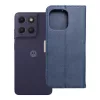 Flip tok Motorola G17 Split Book készülékhez sötétkék és krémszínű