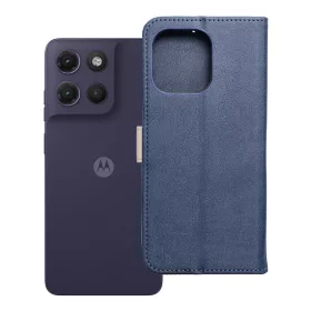   Flip tok Motorola G17 Split Book készülékhez sötétkék és krémszínű