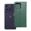 Flip tok Motorola G17 Split Book készülékhez zöld és arany