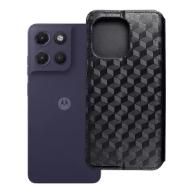 Flip tok Motorola G17 Cubic Book készülékhez, fekete