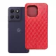 Flip tok Motorola G17 Cubic Book telefonhoz, piros