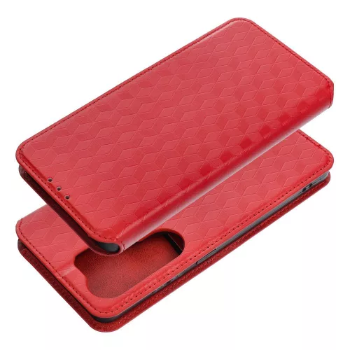 Flip tok Motorola G17 Cubic Book telefonhoz, piros