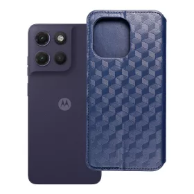 Flip tok Motorola G17 Cubic Book telefonhoz, kék