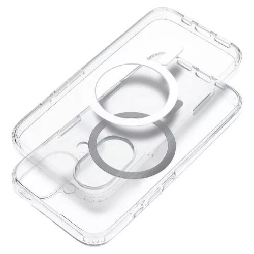 iPhone 17 Pro / 18 Pro tok, átlátszó Mag Cover Elite (STR / NEM SÁRGÁS / KAMERAVEZÉRLŐ GOMB), MagSafe kompatibilis, átlátszó