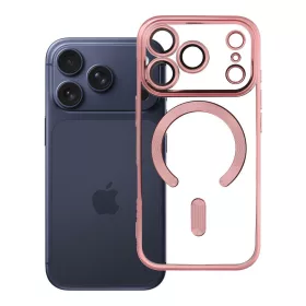   iPhone 17 Pro / 18 Pro tok, Electro Mag Cover, MagSafe-fel kompatibilis, arany-rózsaszín