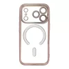 iPhone 17 Pro / 18 Pro tok, Electro Mag Cover, MagSafe-fel kompatibilis, arany-rózsaszín