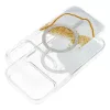 iPhone 15 tok, arany színű, MagSafe-fel kompatibilis, fehér