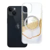 iPhone 13 / 14 tok, arany színű, MagSafe-kompatibilis, fehér