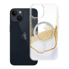   iPhone 13 / 14 tok, arany színű, MagSafe-kompatibilis, fehér