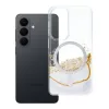 Samsung S24 / S25 tok, arany, MagSafe-kompatibilis, fehér