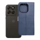 Flip tok Motorola G67 / G77 Split Book készülékhez sötétkék és krémszínű