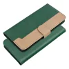 Flip tok Motorola G67 / G77 Split Book készülékhez, zöld és arany