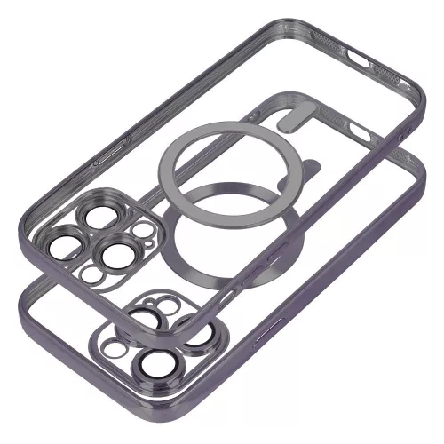 iPhone 17 Pro / 18 Pro tok, MagSafe-fel kompatibilis, Electro Mag Cover, fekete