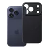iPhone 17 Pro / 18 Pro szilikon tok, MagSafe-fel (kameravédő) kompatibilis, fekete
