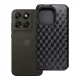 Flip tok Motorola G67 / G77 Cubic Book készülékhez, fekete