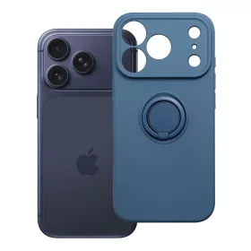 iPhone 17 Pro / 18 Pro szilikongyűrűs tok, sötétkék