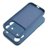 iPhone 17 Pro / 18 Pro szilikongyűrűs tok, sötétkék