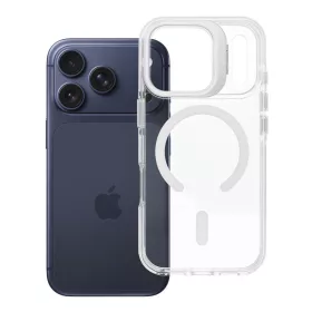   iPhone 17 Pro / 18 Pro tok, MagSafe-fel kompatibilis, lencsevédővel, fehér