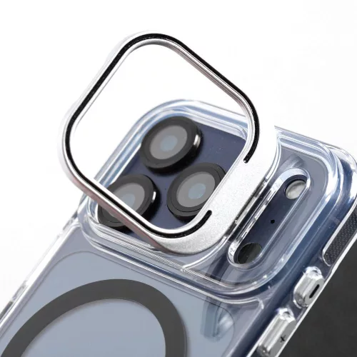 iPhone 17 Pro / 18 Pro tok, MagSafe-fel kompatibilis, lencsevédővel, fehér