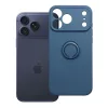 iPhone 17 Pro Max / 18 Pro Max szilikongyűrűs tok, sötétkék