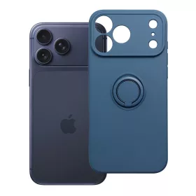   iPhone 17 Pro Max / 18 Pro Max szilikongyűrűs tok, sötétkék