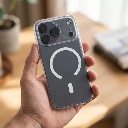 iPhone 11 Aurora tok, MagSafe-fel kompatibilis, fehér