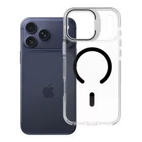   iPhone 17 Pro Max / 18 Pro Max tok, MagSafe-fel kompatibilis, lencsevédővel, fekete