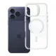 iPhone 17 Pro Max / 18 Pro Max tok, MagSafe-fel kompatibilis lencsevédővel, fehér