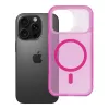 iPhone 16 PRO Aurora tok, MagSafe-fel kompatibilis, rózsaszín