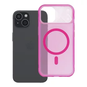iPhone 15 Aurora tok, MagSafe-fel kompatibilis, rózsaszín