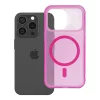 iPhone 15 PRO Aurora tok, MagSafe-fel kompatibilis, rózsaszín