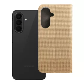 Flip tok Samsung A27 Sensitive Book telefonhoz, arany