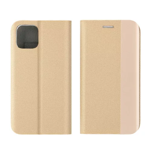 Flip tok Samsung A27 Sensitive Book telefonhoz, arany
