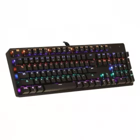   ART vezetékes mechanikus billentyűzet USB A QWERTY LED AK-51 fekete
