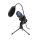 Kondenzátor mikrofon Art membránnal, álló, megvilágított állvánnyal AC-02 fekete