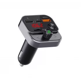   ART FM adó bluetooth 5.0 + USB A QC3.0 + C típusú (összesen 30W) FM-84B fekete
