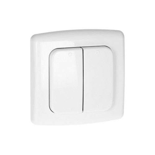 2 csatornás kapcsoló rádióadóval, süllyesztett kapcsolók és aljzatok vezeték nélküli vezérlésére (OR-SH-1751)