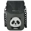 NIMMY telefontartó BIG EYED PET 2.0 Panda fekete